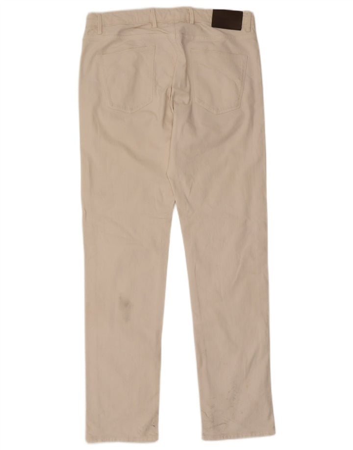 Blugi subțiri Massimo Dutti pentru femei EU 42 Large W32 L31 Bumbac alb