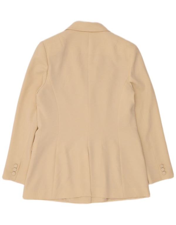 Jachetă Blazer pentru femei Phase Eight cu 2 nasturi UK 14 Medium Bej Poliester