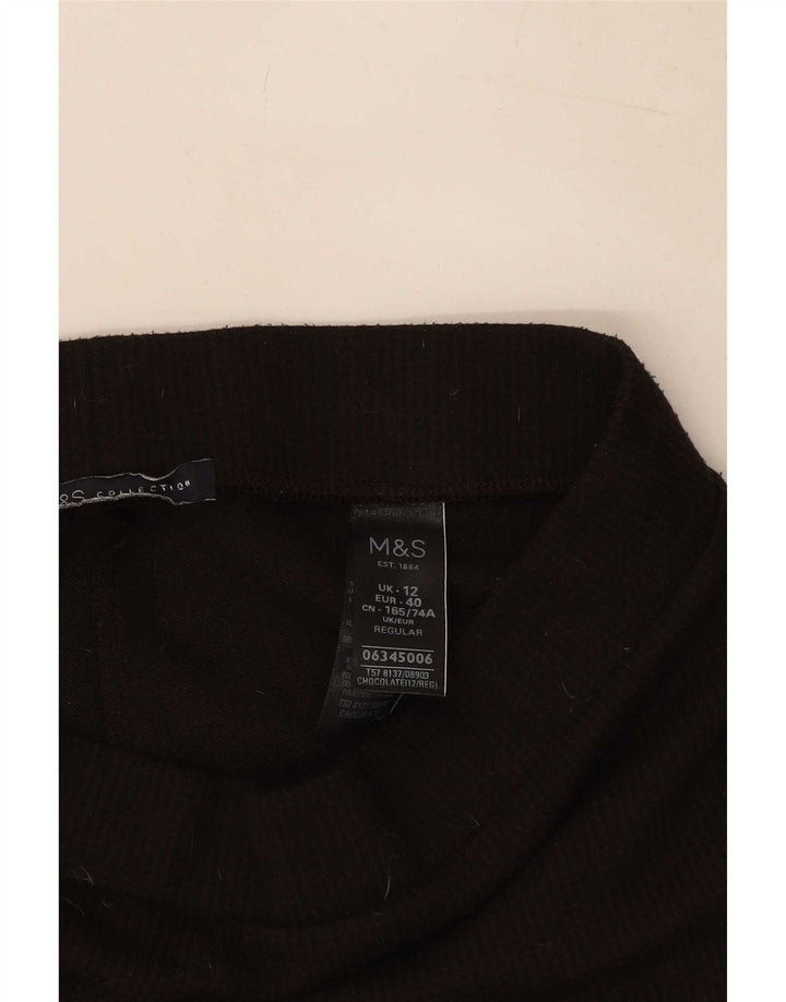 Leggings crop pentru femei Marks & Spencer UK 12 Poliester maro mediu
