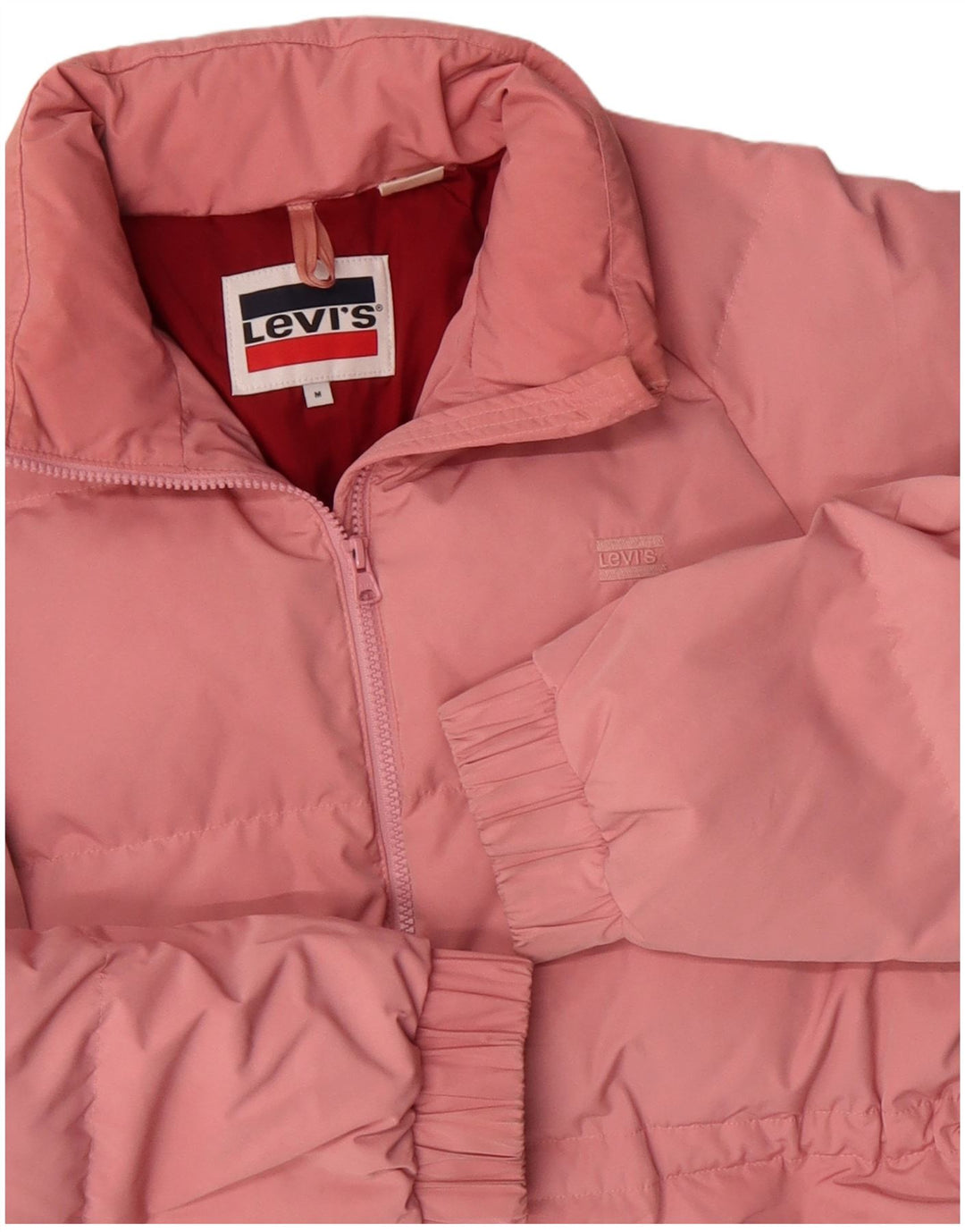 Jachetă căptușită Levi's pentru femei UK 14 Poliester roz mediu