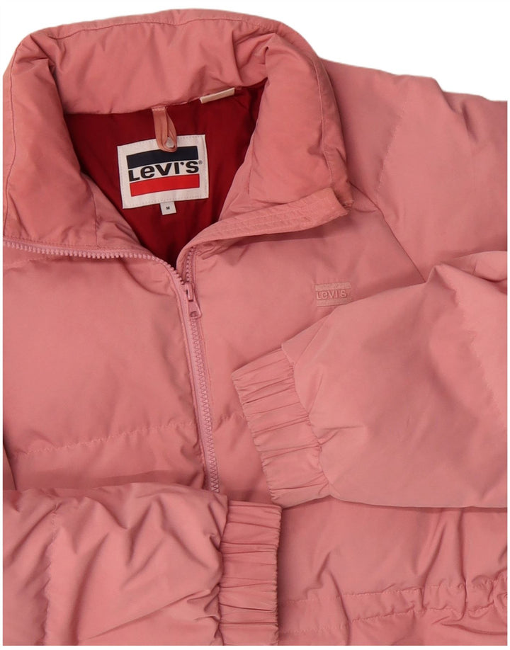 Jachetă căptușită Levi's pentru femei UK 14 Poliester roz mediu