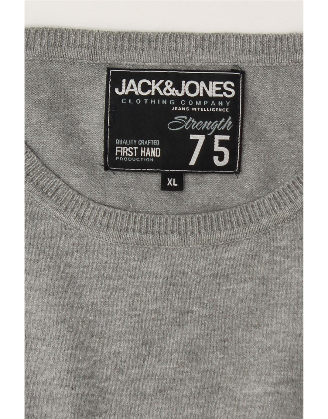 Pulover Jack & Jones pentru bărbați, cu gât roșu, XL, pete gri