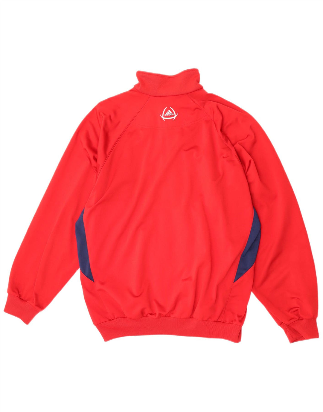 Jachetă de trening Adidas pentru bărbați Marea Britanie 40/42 Poliester Colorblock Roșu Mediu