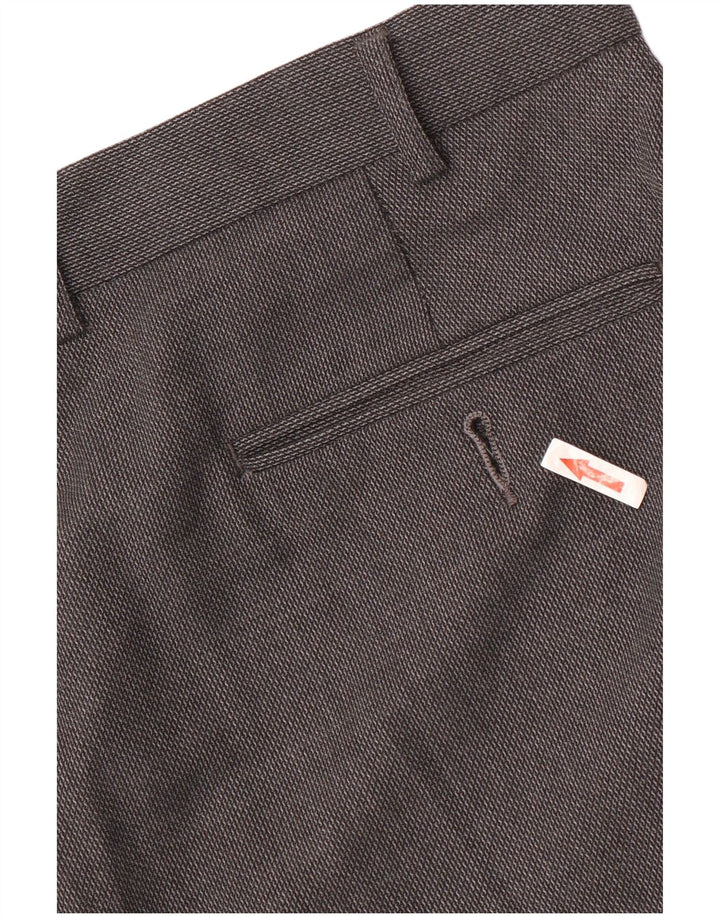 Marks & Spencer Pantaloni de costum pentru bărbați, drepti, cu croiala normală, L36 L29 Lână gri