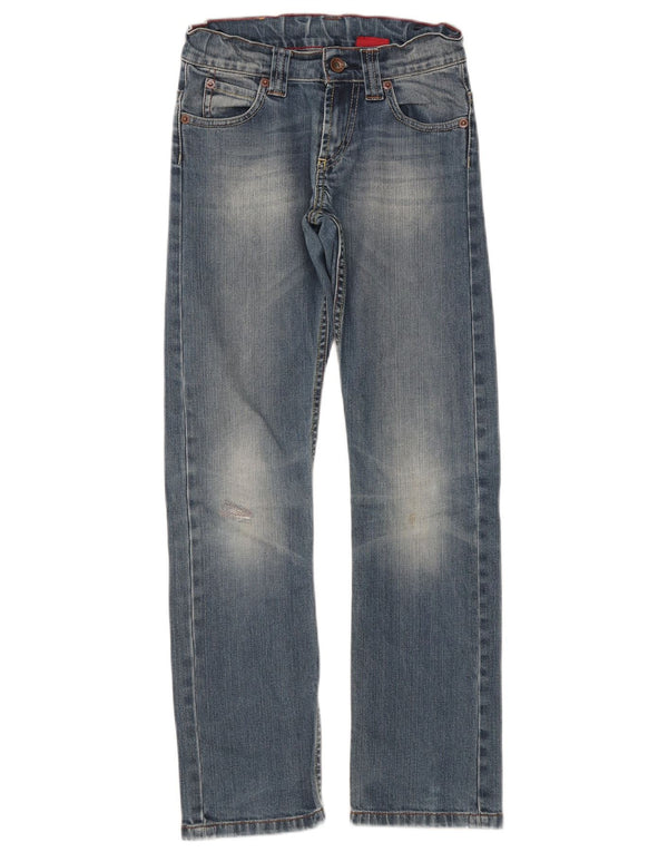 Blugi drepti pentru baieti Levi's 9-10 ani L24 L27 Bumbac Albastru