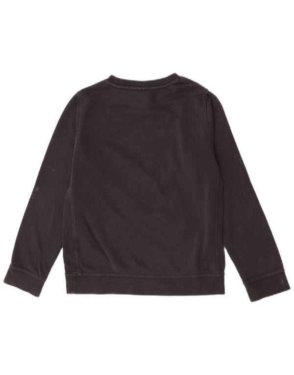 Nike Girls Graphic Standard Fit Sweatshirt Jumper 10-11 Years Medium Black