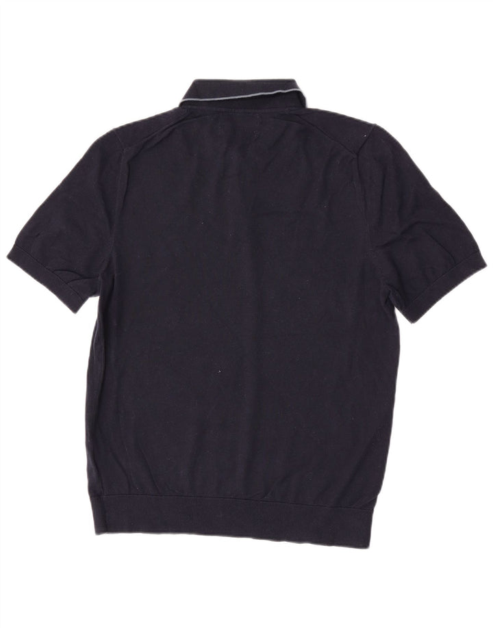 Tricou polo pentru bărbați Marks & Spencer, bumbac, albastru bleumarin mediu
