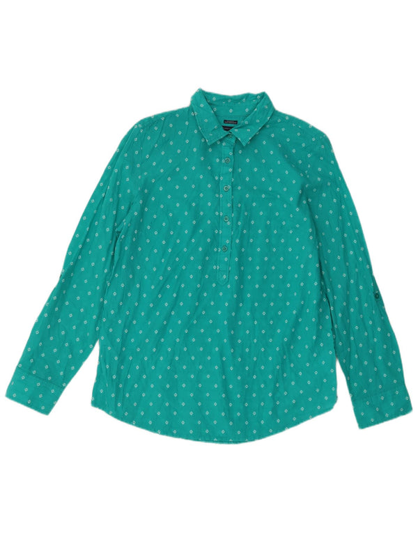Cămașă pulover pentru femei Tommy Hilfiger UK 14 Medium Turcoaz Geometric