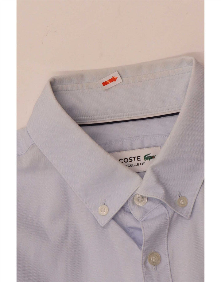 Cămașă pentru bărbați Lacoste Regular Fit Mărimea 41 16 Bumbac albastru mare