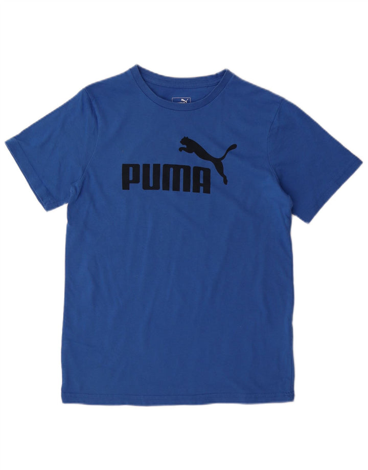 Tricou grafic PUMA pentru băieți Top 14-15 ani mare, albastru, bumbac