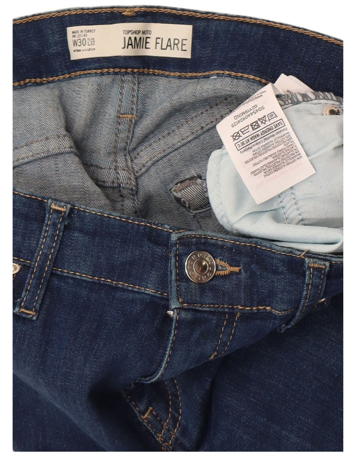 TOPSHOP Blugi evazați Jamie pentru femei W30 L32 Bumbac albastru