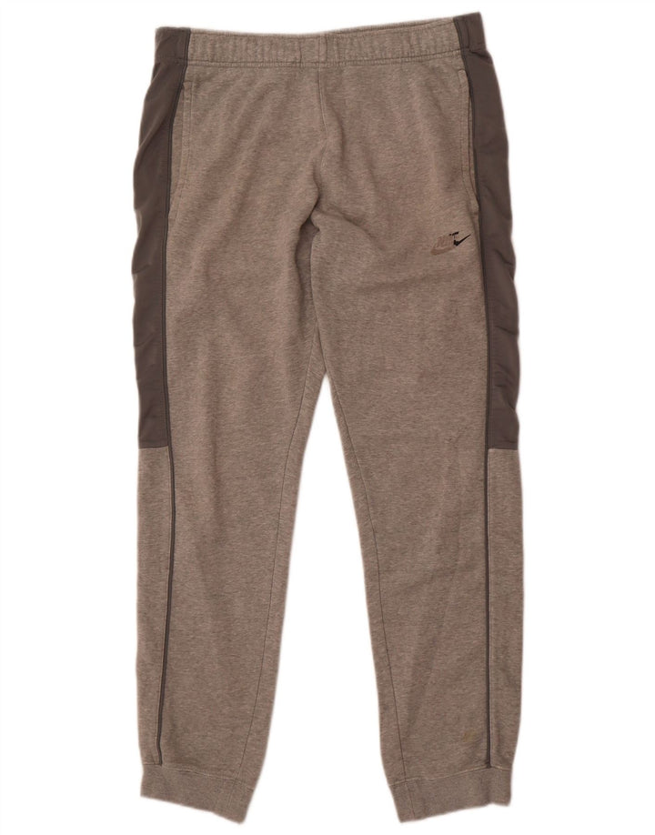 Pantaloni de trening pentru bărbați Nike Pantaloni de jogging, gri mediu, bumbac color bloc