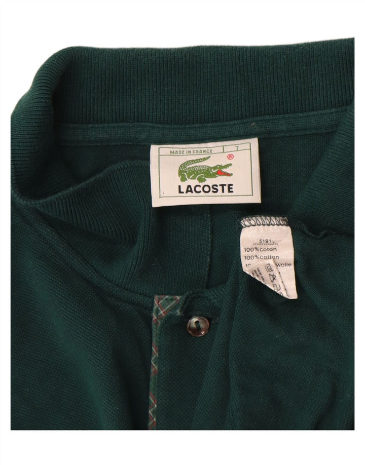 Tricou polo Lacoste pentru bărbați Mărimea 7 2XL Bumbac verde