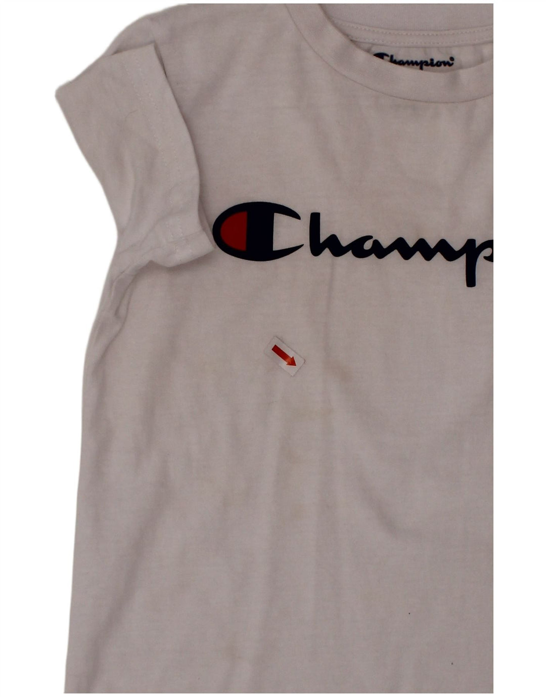 Tricou grafic CHAMPION Băieți Top 4-5 Ani Bumbac Alb