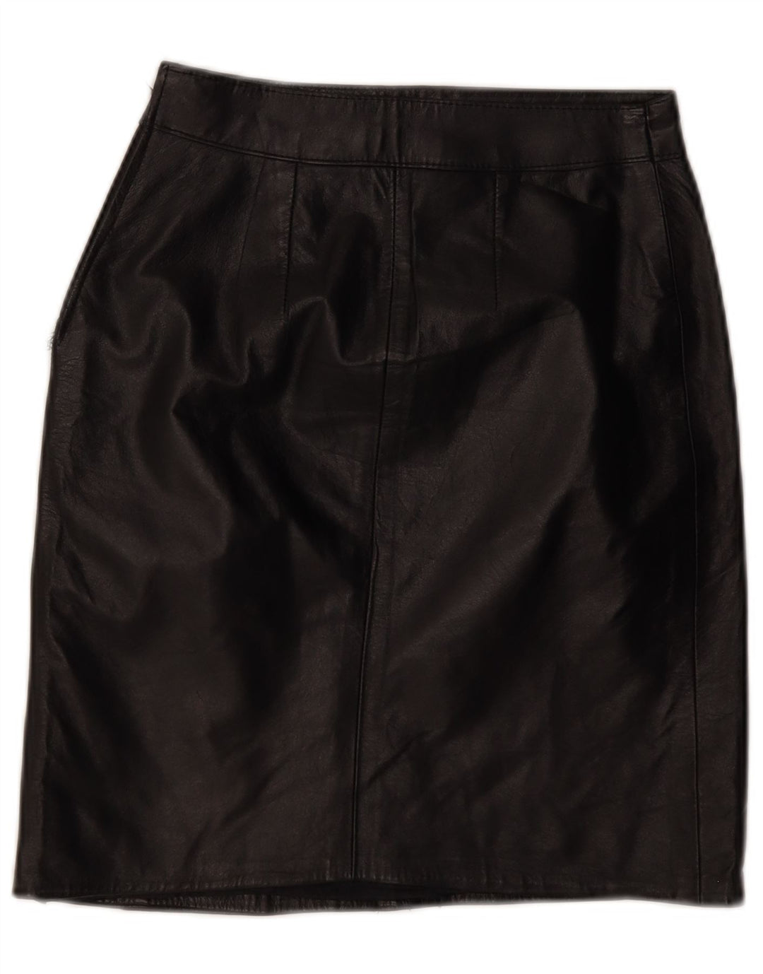 Fusta din piele vintage pentru femei W24 XS negru