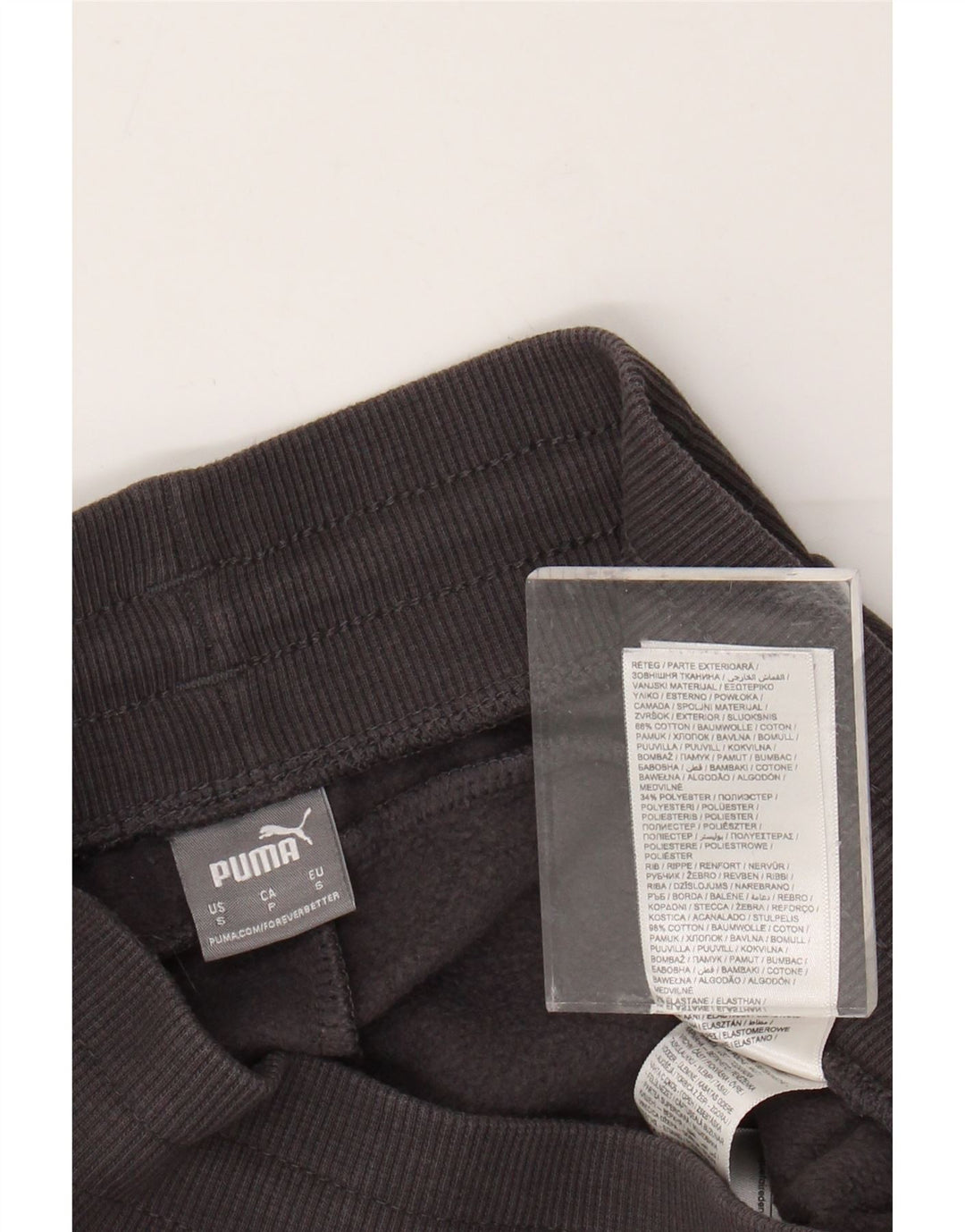 Pantaloni de trening PUMA pentru femei Joggeri UK 8 Bumbac gri mic