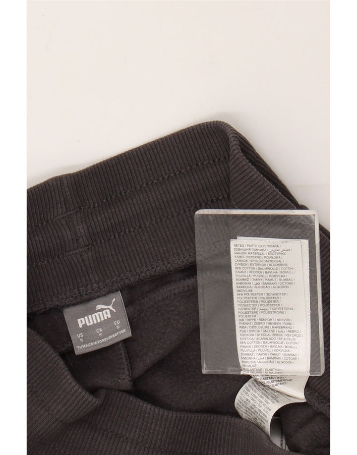 Pantaloni de trening PUMA pentru femei Joggeri UK 8 Bumbac gri mic