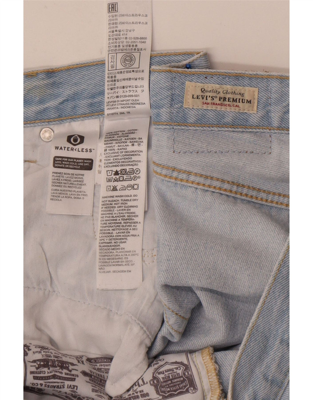 Blugi drepti pentru bărbați Levi's 501 W29 L30 Bumbac albastru