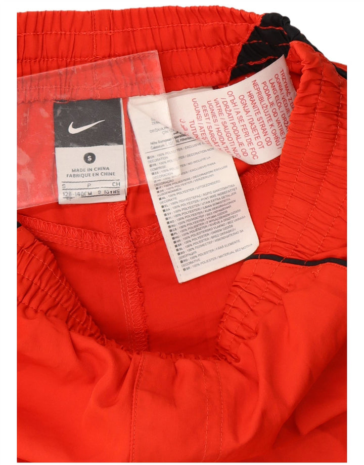 Pantaloni scurți sport NIKE pentru băieți 8-9 ani, roșu, poliester color bloc
