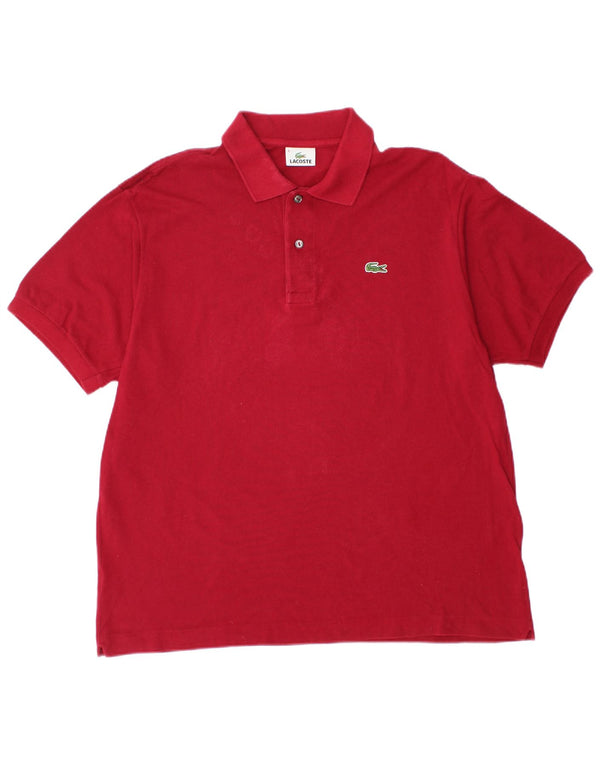 Tricou polo pentru bărbați LACOSTE Mărimea 6 XL Bumbac roșu