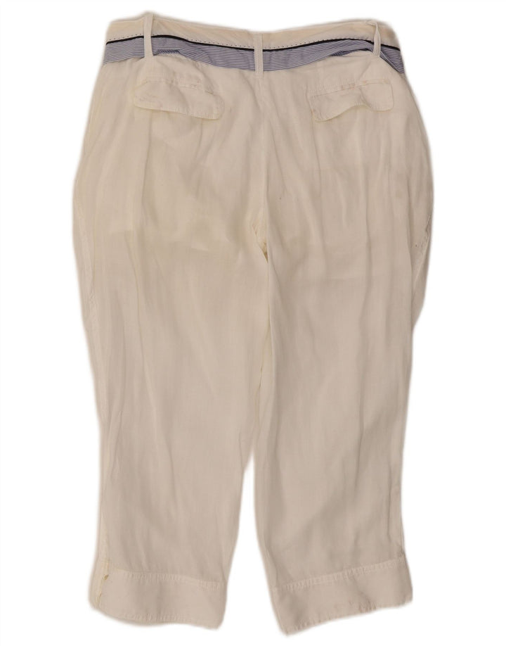 Pantaloni Capri pentru femei Dolce & Gabbana IT 42 Medium W30 L21 Alb