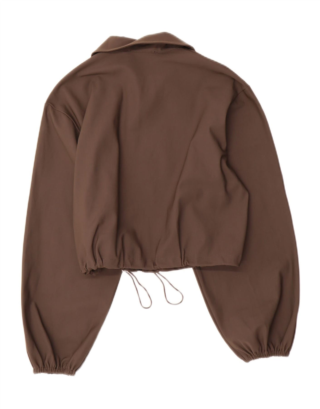 Jachetă Bomber Crop pentru Damă Zara UK 10 Mic Maro Poliamidă