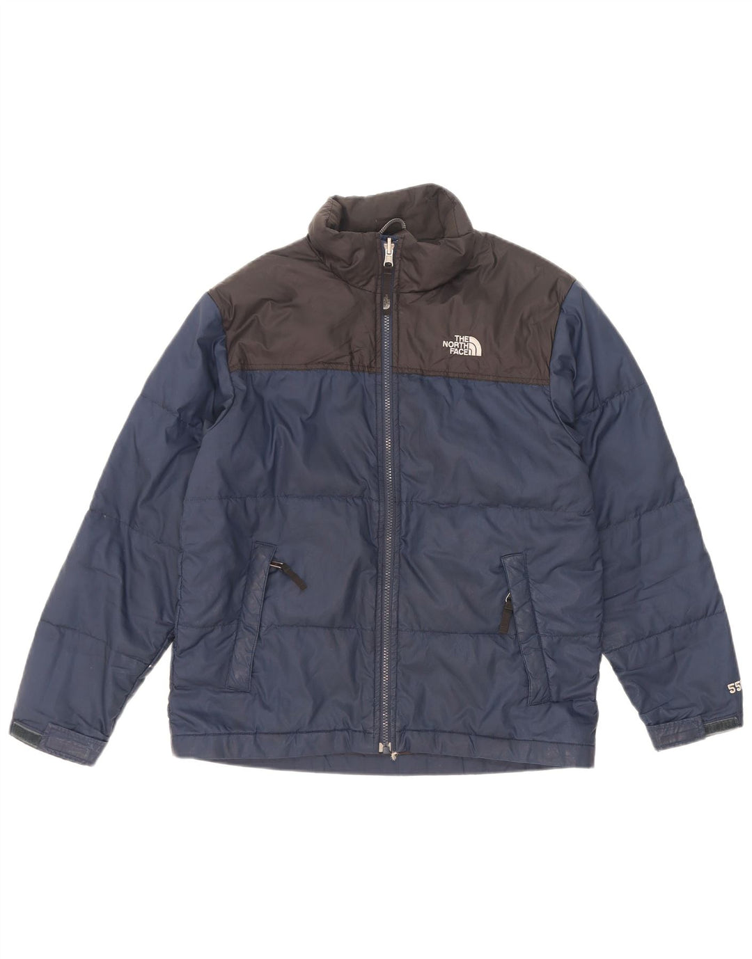 Geacă matlasată băieți The North Face 14-15 ani, mărime mare, albastru, cu blocuri de culoare
