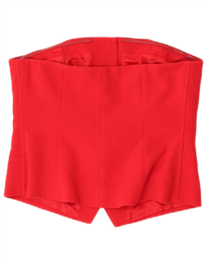 Top corset pentru femei Marks & Spencer UK 14 Poliester roșu mediu