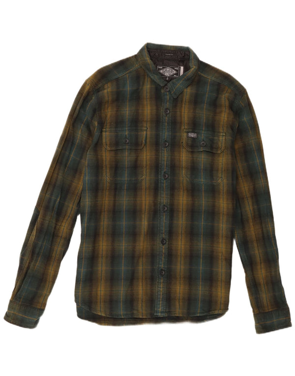Cămașă de flanel Lumberjack Superdry pentru bărbați, XL, verde, din bumbac
