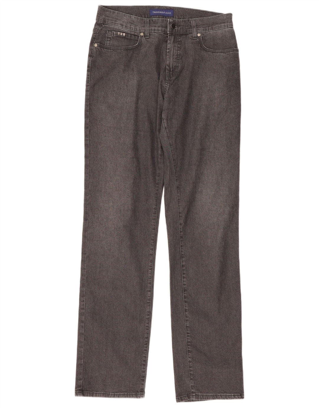 Blugi drepti pentru femei Trussardi W33 L33 bumbac gri