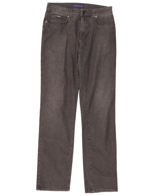 Blugi drepti pentru femei Trussardi W33 L33 bumbac gri