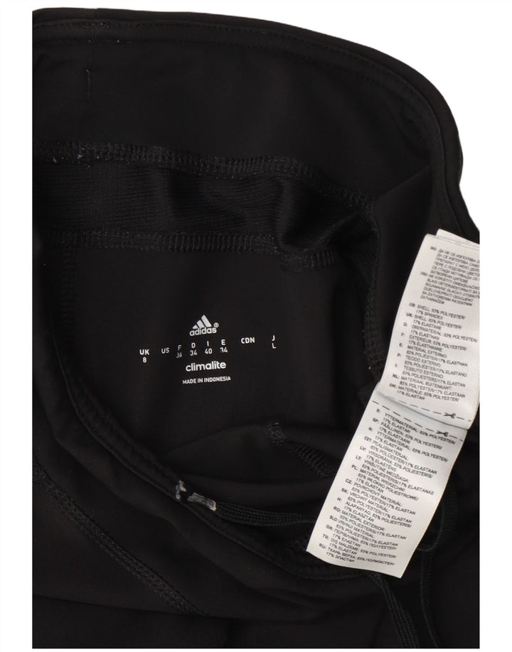 Pantaloni adidas Climalite Capri pentru femei UK 8, poliester negru mic