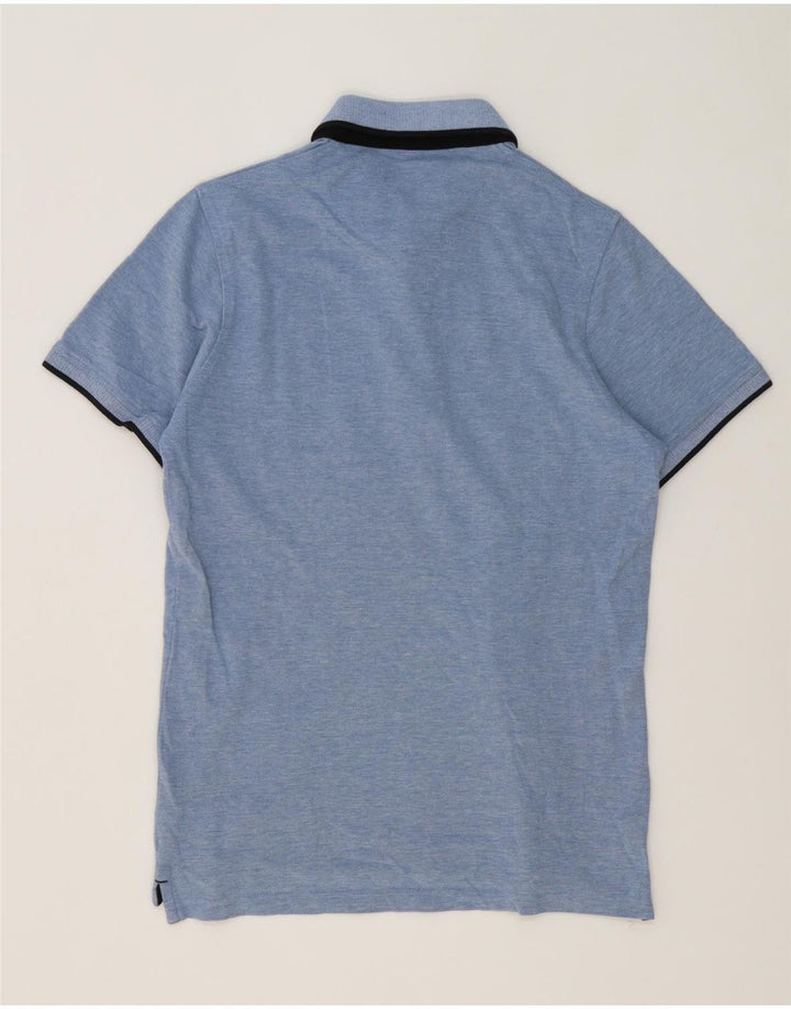 Tricou polo Jack & Jones pentru bărbați, bumbac albastru mediu