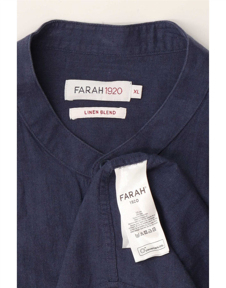 Cămașă cu mânecă scurtă pentru bărbați Farah, XL, in albastru bleumarin