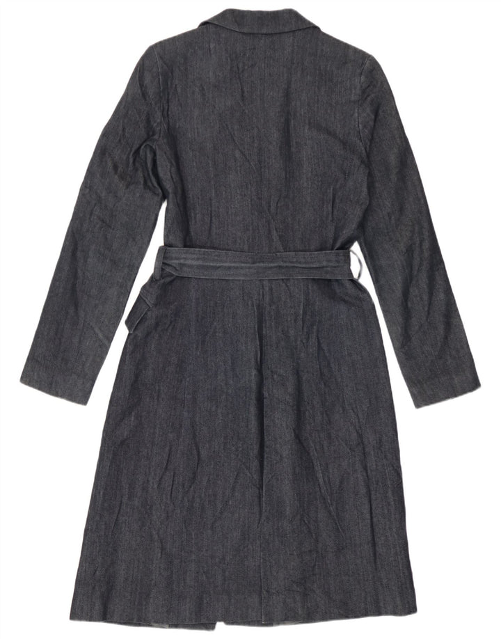 Pardesiu pentru femei Zara UK 12 Medium Bleumarin Bumbac