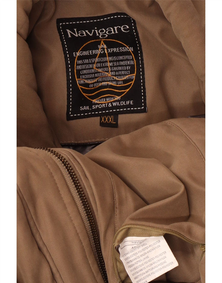 Jachetă Utilitară Navigare pentru bărbați UK 46 3XL Maro Poliester