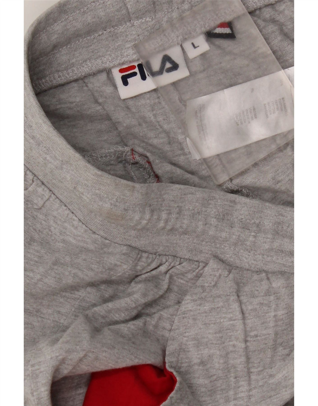 Pantaloni de trening Fila pentru bărbați Joggeri mari, gri bumbac