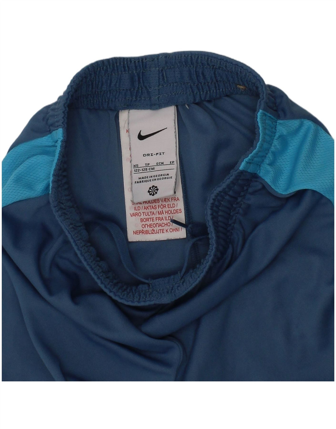 Pantaloni scurți sport Nike pentru băieți 7-8 ani XS albastru poliester color bloc