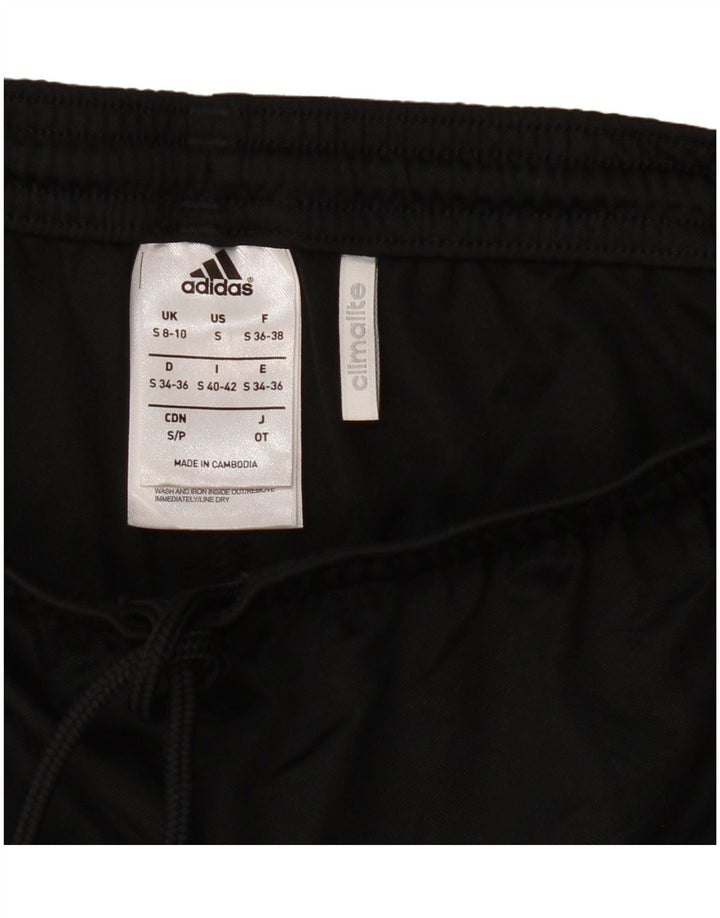 Pantaloni scurți sport Climalite Adidas pentru femei UK 8/10 Poliester negru mic