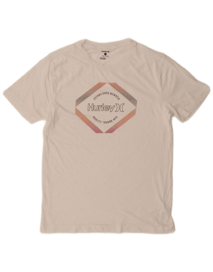 Tricou grafic pentru bărbați Hurley Top mic din bumbac alb