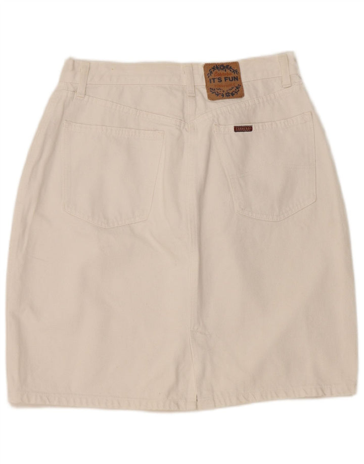 Fusta de blugi pentru femei CARRERA IT 42 Medium W32 Bumbac alb