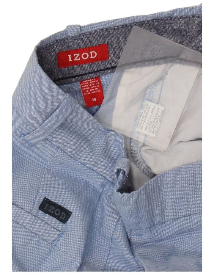 Pantaloni scurți chino pentru bărbați Izod W30, bumbac albastru mediu