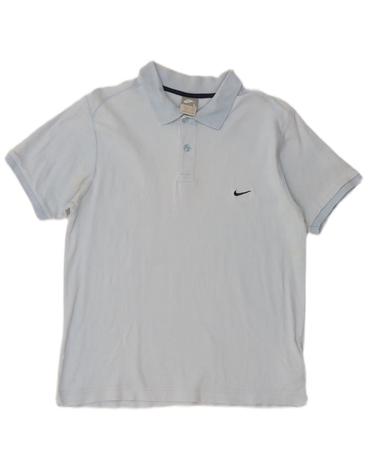 Tricou polo Nike pentru bărbați, mare, albastru, bumbac