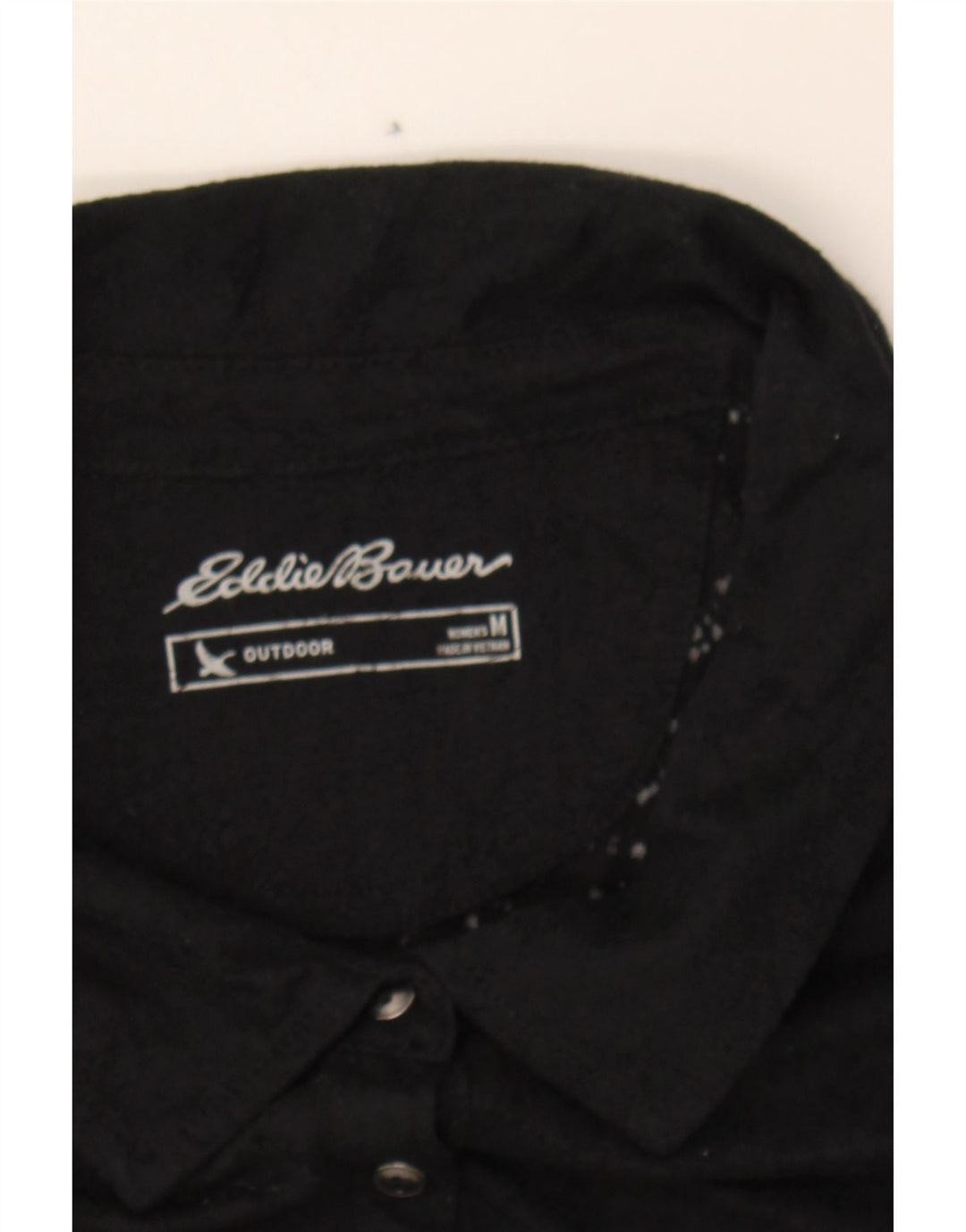 EDDIE BAUER Womens Pullover Shirt UK 14 Medium Black Vintage Eddie Bauer and Second-Hand Eddie Bauer from Messina Hembry 