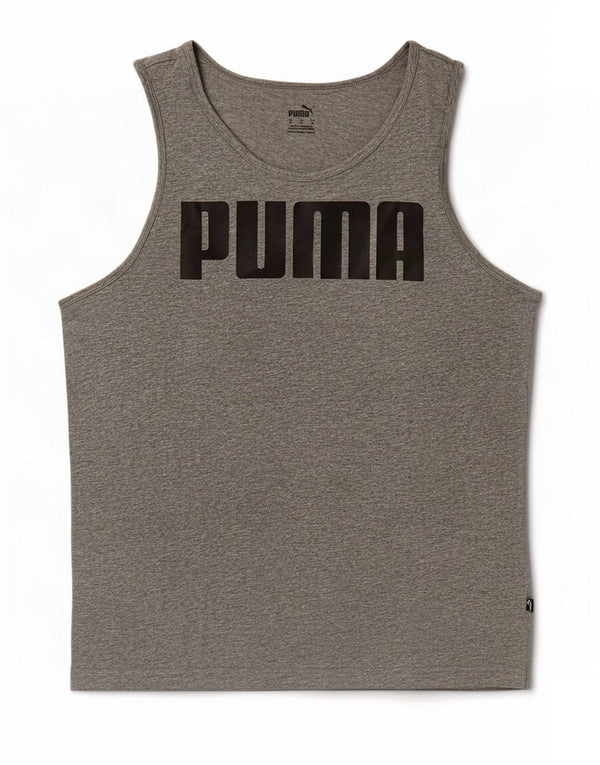 Vestă grafică pentru bărbați Puma, bumbac cu pete, gri mediu