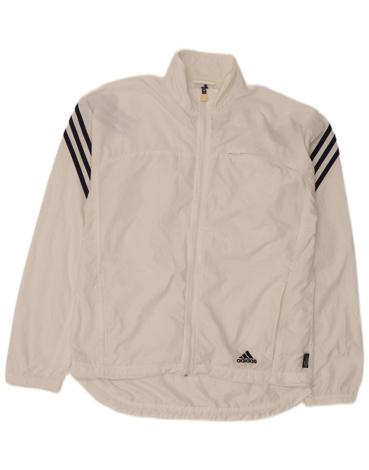 Jachetă de trening pentru bărbați Adidas, poliester alb mic