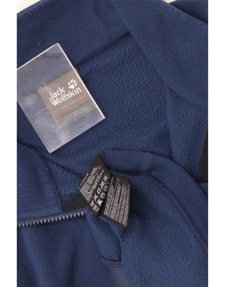 Jack Wolfskin pentru bărbați fleece jachetă UK 42 mare, albastru, poliester