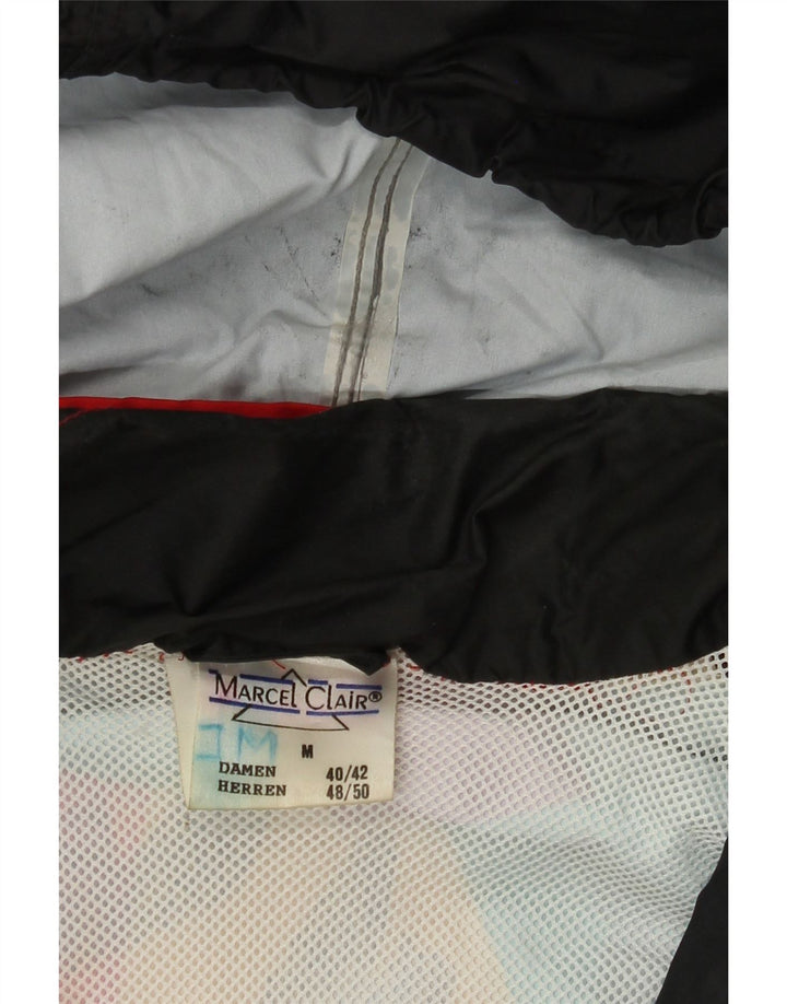 MARCEL CLAIR Jachetă de ploaie cu glugă, cu formă largi, pentru bărbați, UK 38 Medium Black