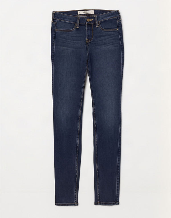 Blugi skinny pentru femei Hollister US 1 XS W25 L29 Bumbac albastru
