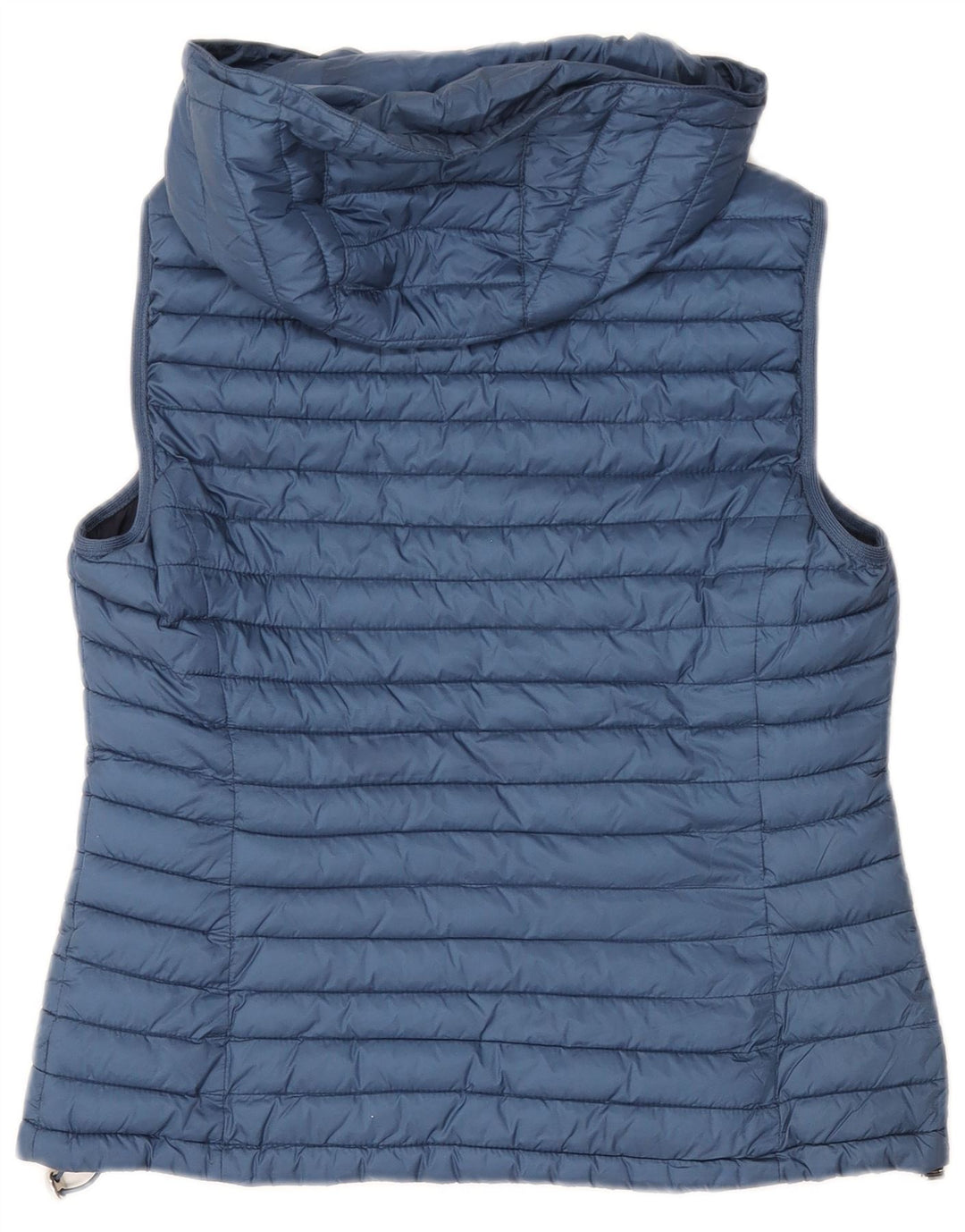 Gilet căptușit cu glugă Massimo Dutti pentru femei UK 12 Poliester albastru mediu